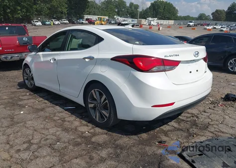 2014 Hyundai Elantra Limited из США, поврежденный, VIN 5NPDH4AE7EH497120